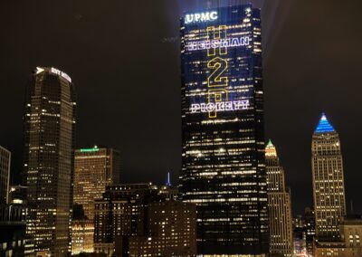 Laser Projection Lights up Pittsburgh Skyline for Heisman Nominee